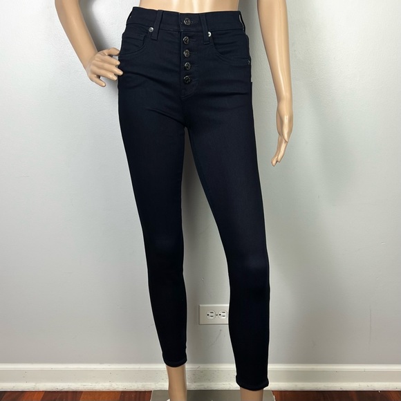 NEW VERONICA BEARD HIGH-WAISTED BUTTON FLY SKINNY JEANS - Picture 2 of 8